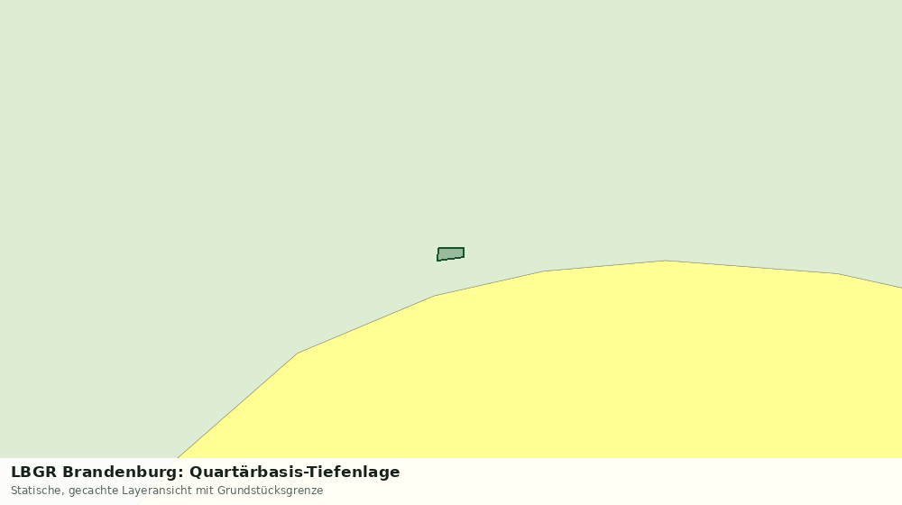 Statische Kartenansicht: LBGR Brandenburg: Quartärbasis-Tiefenlage