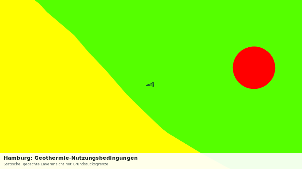 Statische Kartenansicht: Hamburg: Geothermie-Nutzungsbedingungen