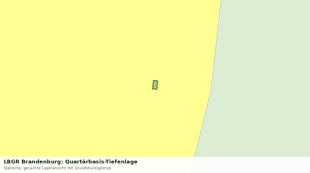 Statische Kartenansicht: LBGR Brandenburg: Quartärbasis-Tiefenlage