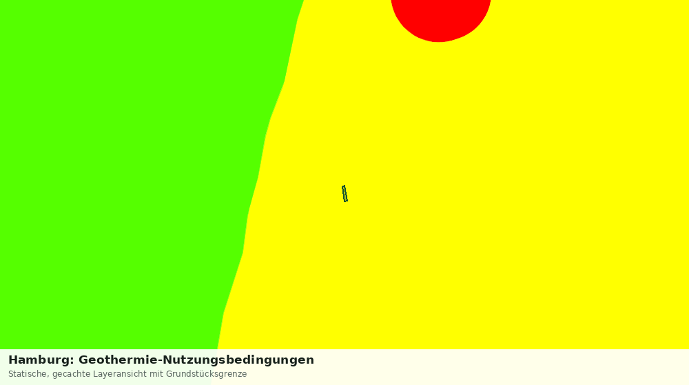 Statische Kartenansicht: Hamburg: Geothermie-Nutzungsbedingungen