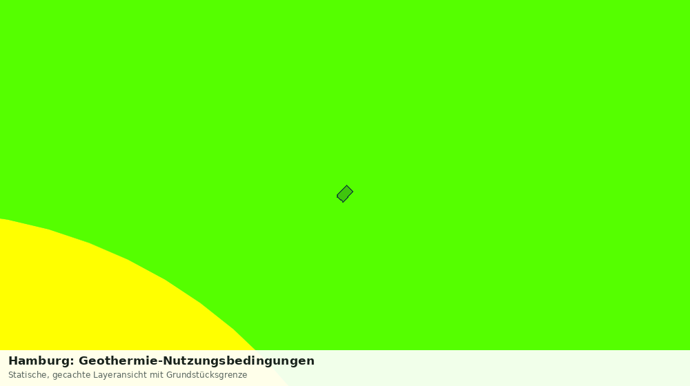 Statische Kartenansicht: Hamburg: Geothermie-Nutzungsbedingungen