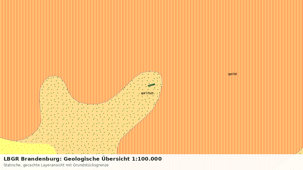Statische Kartenansicht: LBGR Brandenburg: Geologische Übersicht 1:100.000
