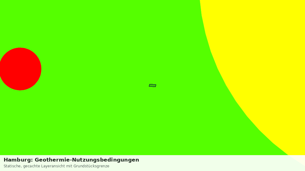 Statische Kartenansicht: Hamburg: Geothermie-Nutzungsbedingungen