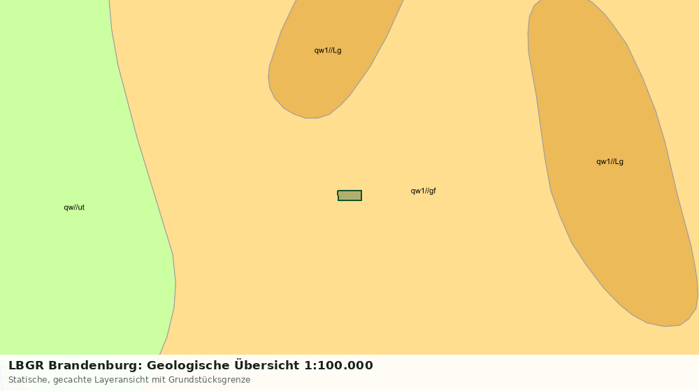 Statische Kartenansicht: LBGR Brandenburg: Geologische Übersicht 1:100.000