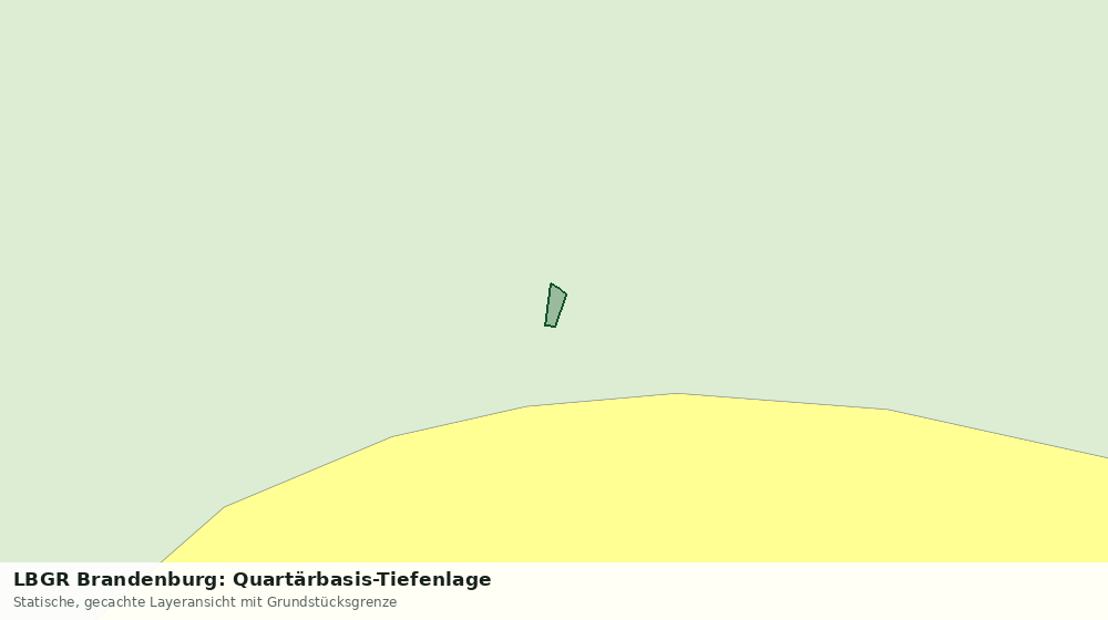 Statische Kartenansicht: LBGR Brandenburg: Quartärbasis-Tiefenlage