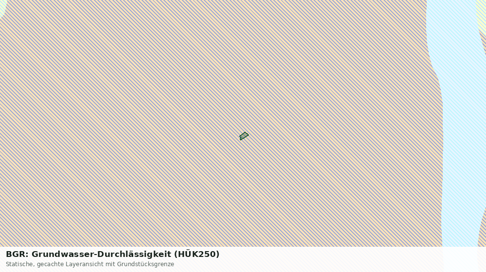 Statische Kartenansicht: BGR: Grundwasser-Durchlässigkeit (HÜK250)