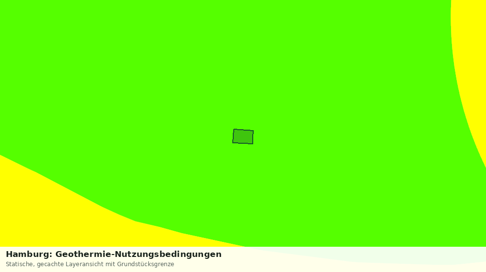 Statische Kartenansicht: Hamburg: Geothermie-Nutzungsbedingungen