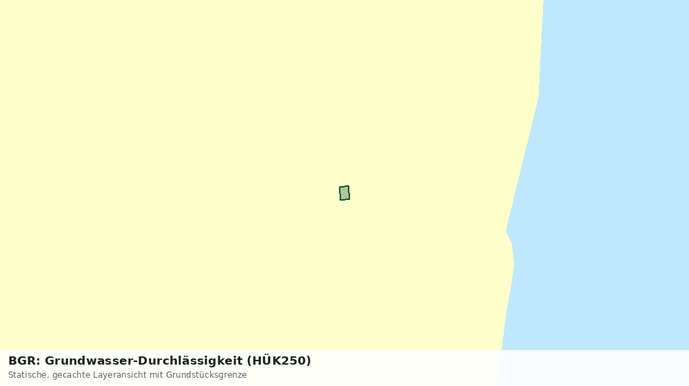 Statische Kartenansicht: BGR: Grundwasser-Durchlässigkeit (HÜK250)