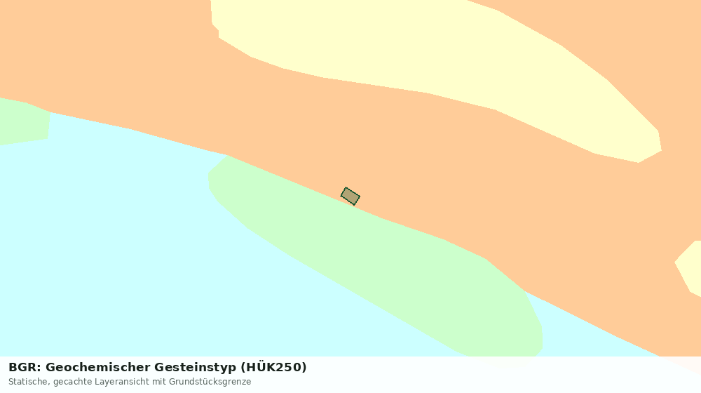 Statische Kartenansicht: BGR: Geochemischer Gesteinstyp (HÜK250)