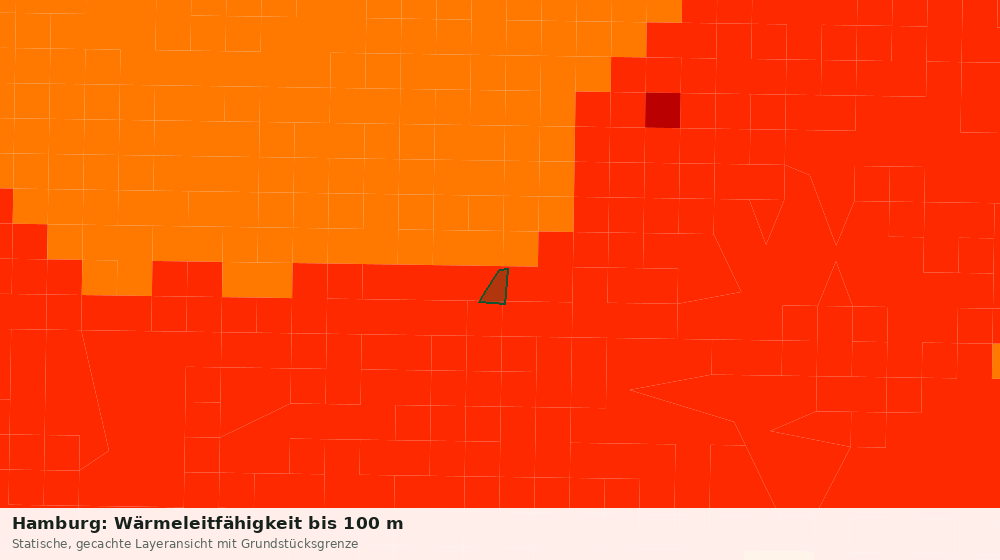 Statische Kartenansicht: Hamburg: Wärmeleitfähigkeit bis 100 m