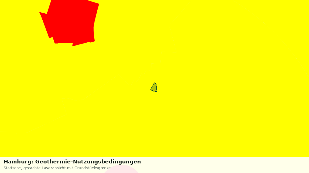 Statische Kartenansicht: Hamburg: Geothermie-Nutzungsbedingungen