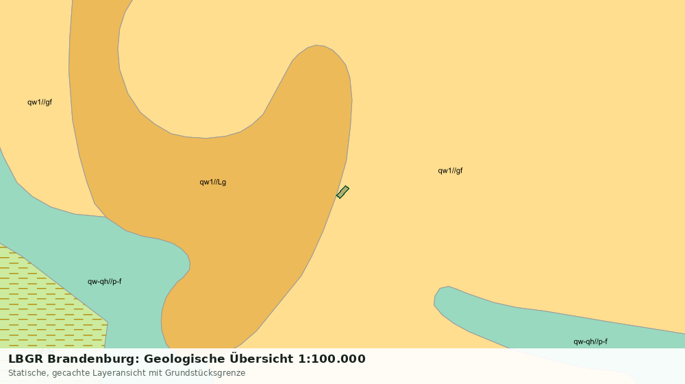 Statische Kartenansicht: LBGR Brandenburg: Geologische Übersicht 1:100.000