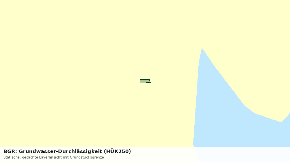 Statische Kartenansicht: BGR: Grundwasser-Durchlässigkeit (HÜK250)