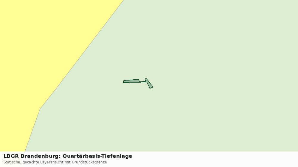Statische Kartenansicht: LBGR Brandenburg: Quartärbasis-Tiefenlage