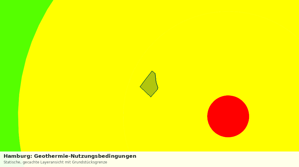 Statische Kartenansicht: Hamburg: Geothermie-Nutzungsbedingungen