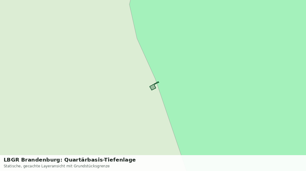 Statische Kartenansicht: LBGR Brandenburg: Quartärbasis-Tiefenlage