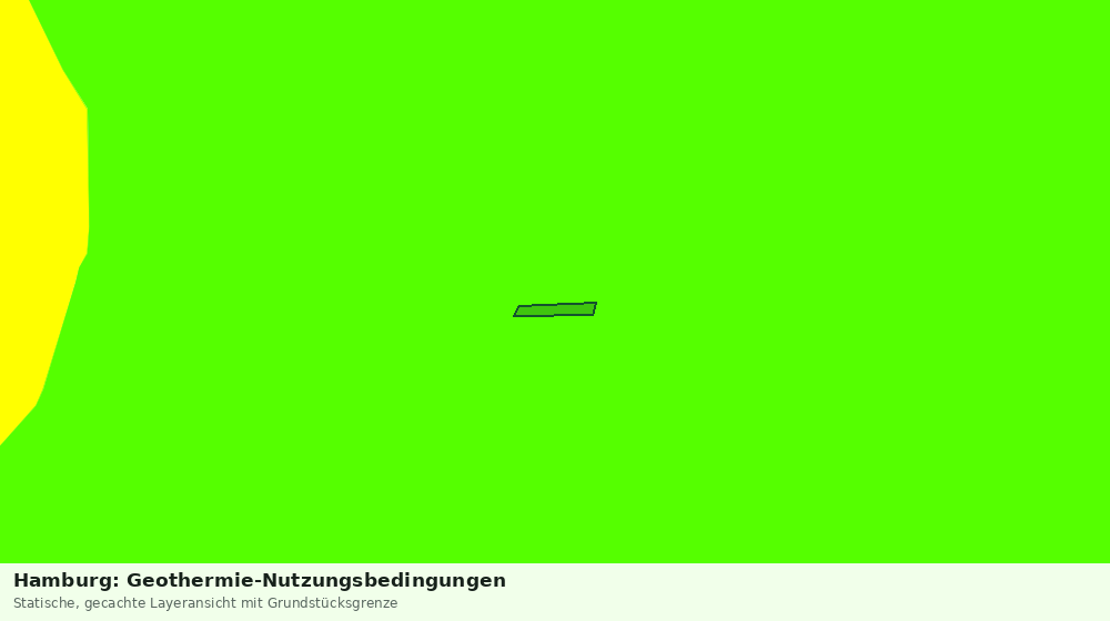 Statische Kartenansicht: Hamburg: Geothermie-Nutzungsbedingungen