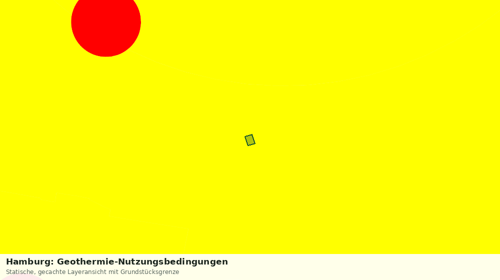 Statische Kartenansicht: Hamburg: Geothermie-Nutzungsbedingungen