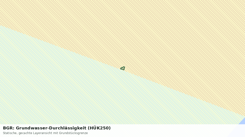 Statische Kartenansicht: BGR: Grundwasser-Durchlässigkeit (HÜK250)