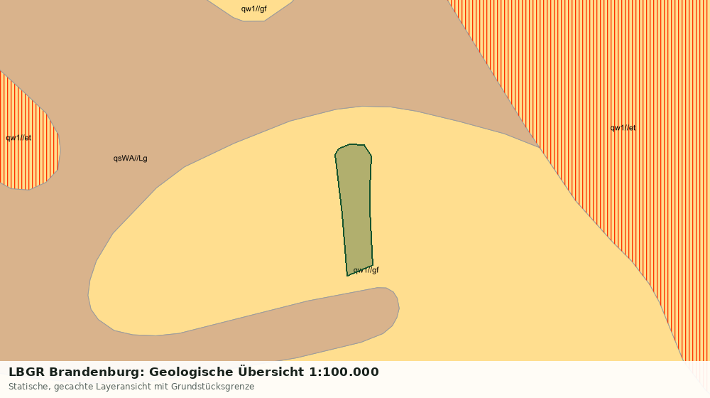 Statische Kartenansicht: LBGR Brandenburg: Geologische Übersicht 1:100.000
