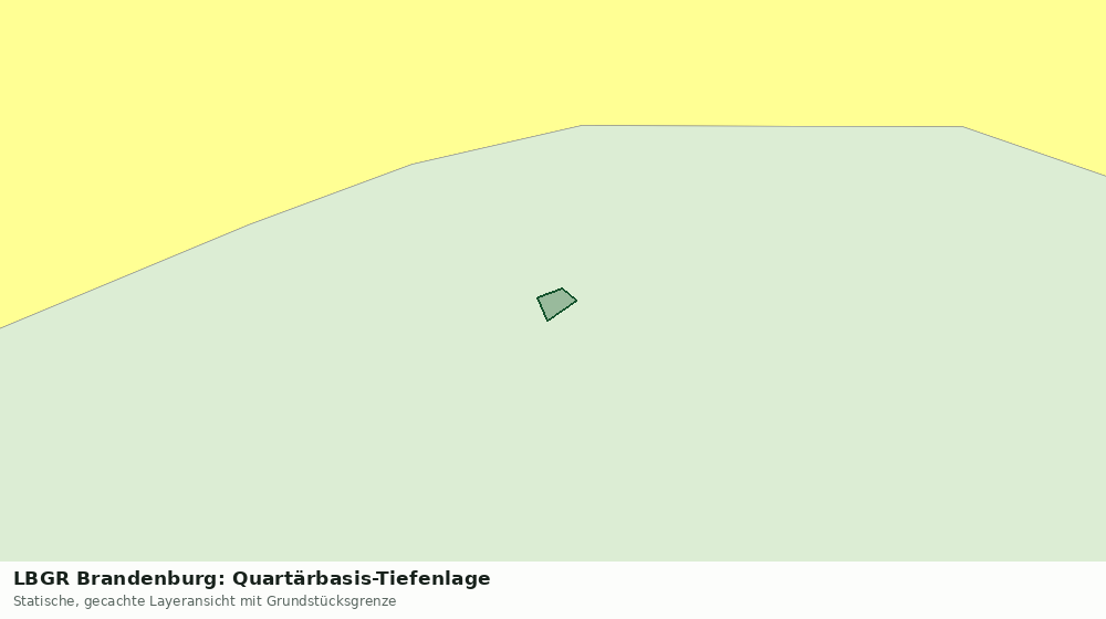 Statische Kartenansicht: LBGR Brandenburg: Quartärbasis-Tiefenlage