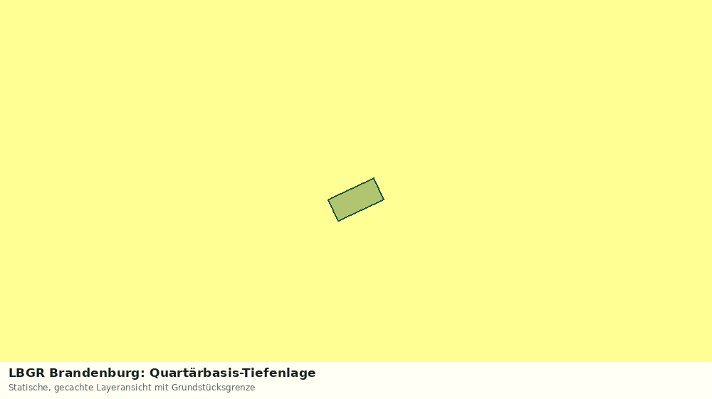 Statische Kartenansicht: LBGR Brandenburg: Quartärbasis-Tiefenlage