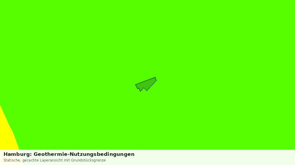 Statische Kartenansicht: Hamburg: Geothermie-Nutzungsbedingungen