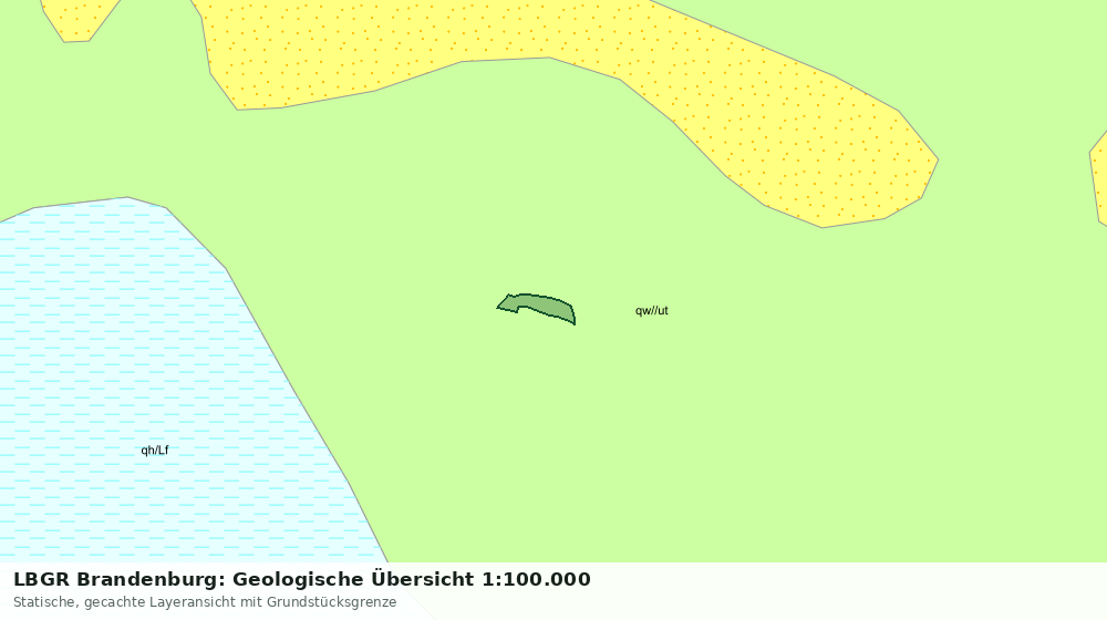 Statische Kartenansicht: LBGR Brandenburg: Geologische Übersicht 1:100.000