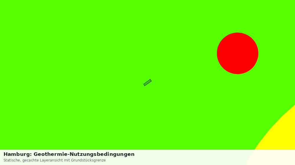 Statische Kartenansicht: Hamburg: Geothermie-Nutzungsbedingungen