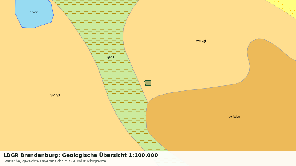 Statische Kartenansicht: LBGR Brandenburg: Geologische Übersicht 1:100.000