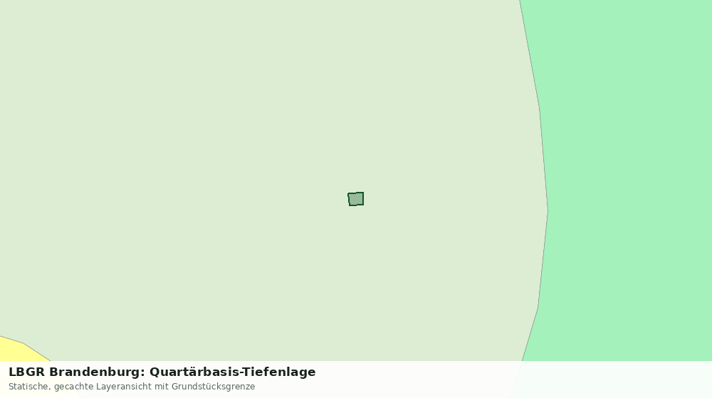 Statische Kartenansicht: LBGR Brandenburg: Quartärbasis-Tiefenlage