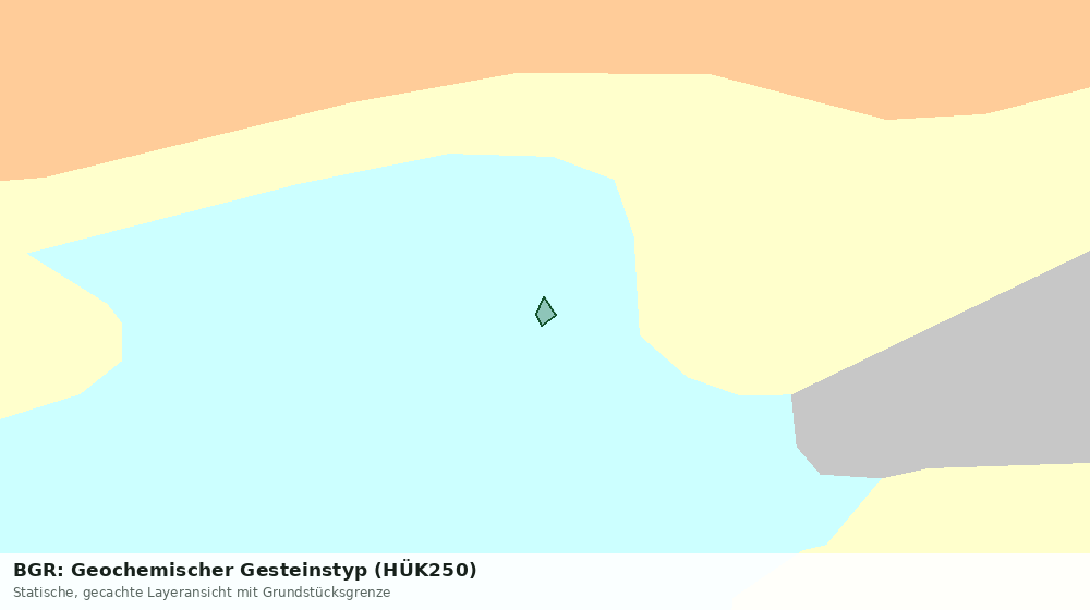 Statische Kartenansicht: BGR: Geochemischer Gesteinstyp (HÜK250)