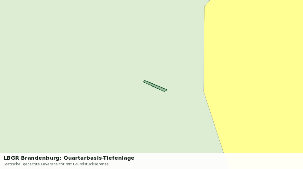 Statische Kartenansicht: LBGR Brandenburg: Quartärbasis-Tiefenlage