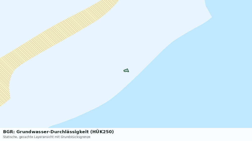 Statische Kartenansicht: BGR: Grundwasser-Durchlässigkeit (HÜK250)