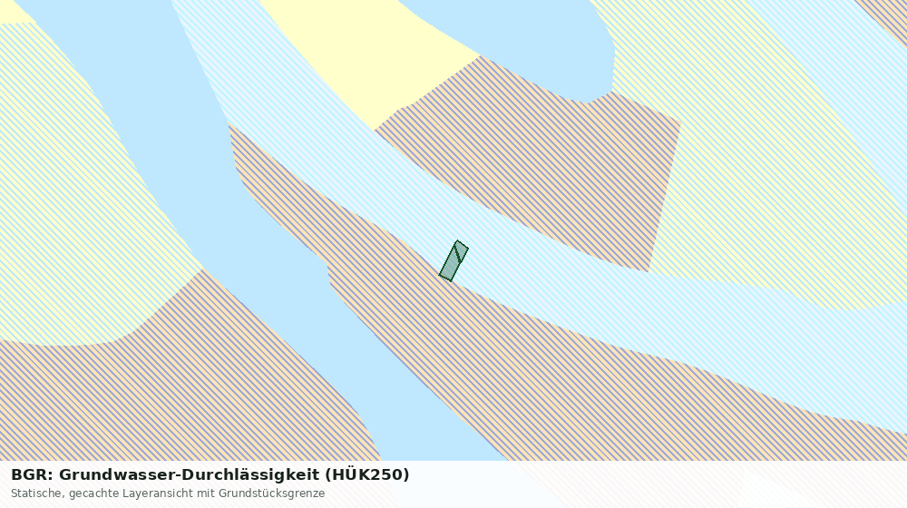Statische Kartenansicht: BGR: Grundwasser-Durchlässigkeit (HÜK250)