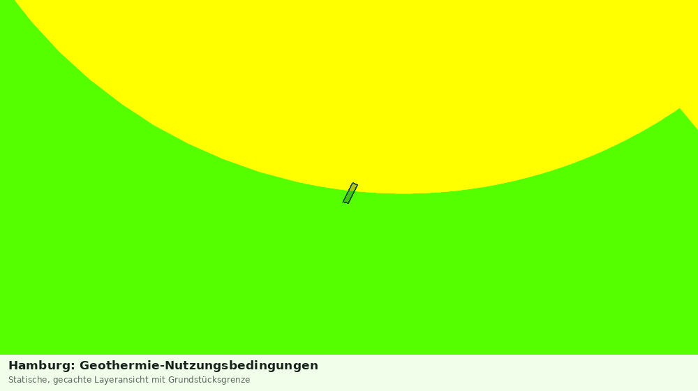 Statische Kartenansicht: Hamburg: Geothermie-Nutzungsbedingungen