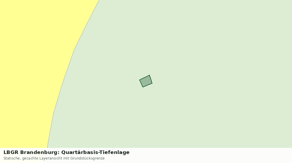 Statische Kartenansicht: LBGR Brandenburg: Quartärbasis-Tiefenlage