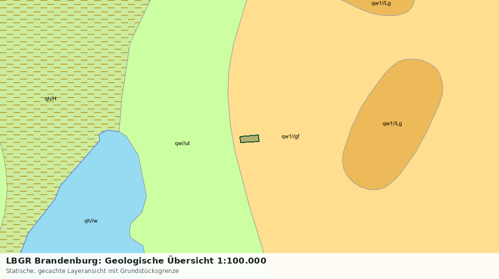 Statische Kartenansicht: LBGR Brandenburg: Geologische Übersicht 1:100.000
