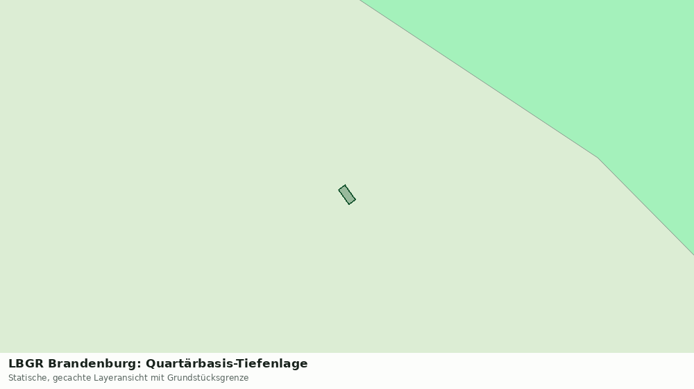 Statische Kartenansicht: LBGR Brandenburg: Quartärbasis-Tiefenlage