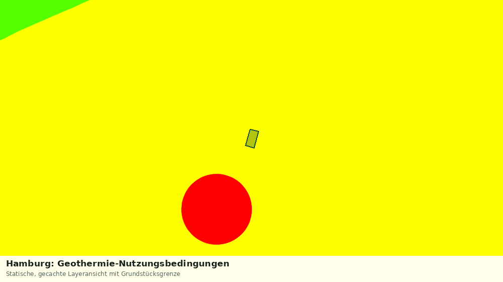 Statische Kartenansicht: Hamburg: Geothermie-Nutzungsbedingungen