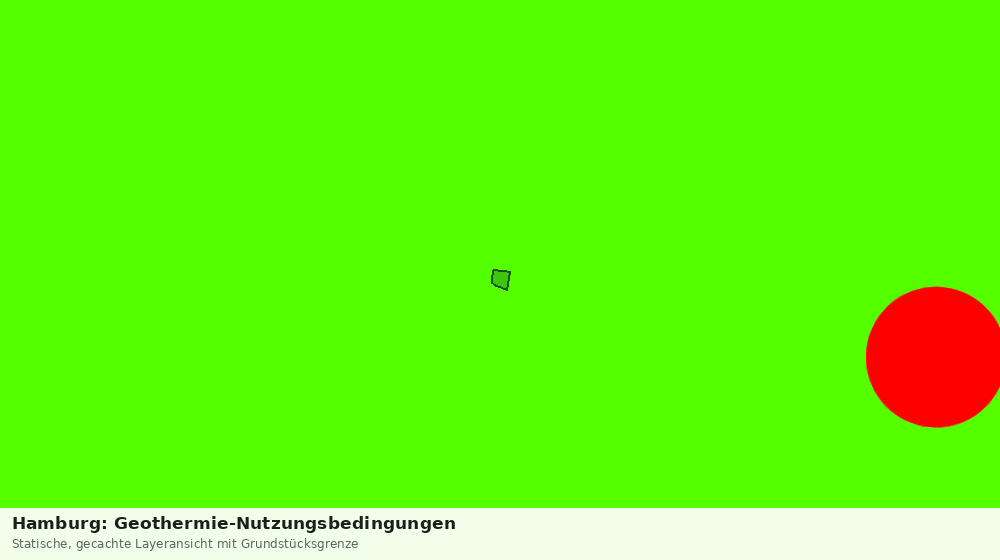 Statische Kartenansicht: Hamburg: Geothermie-Nutzungsbedingungen