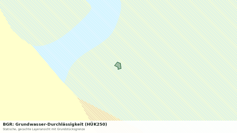 Statische Kartenansicht: BGR: Grundwasser-Durchlässigkeit (HÜK250)