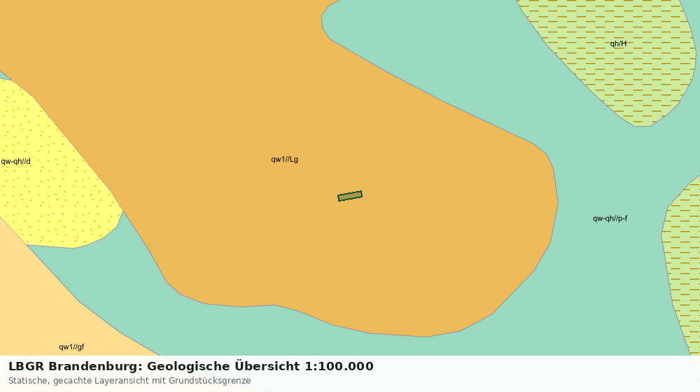Statische Kartenansicht: LBGR Brandenburg: Geologische Übersicht 1:100.000