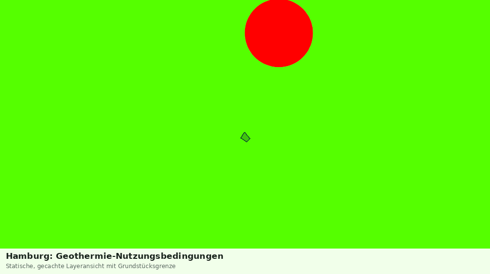 Statische Kartenansicht: Hamburg: Geothermie-Nutzungsbedingungen