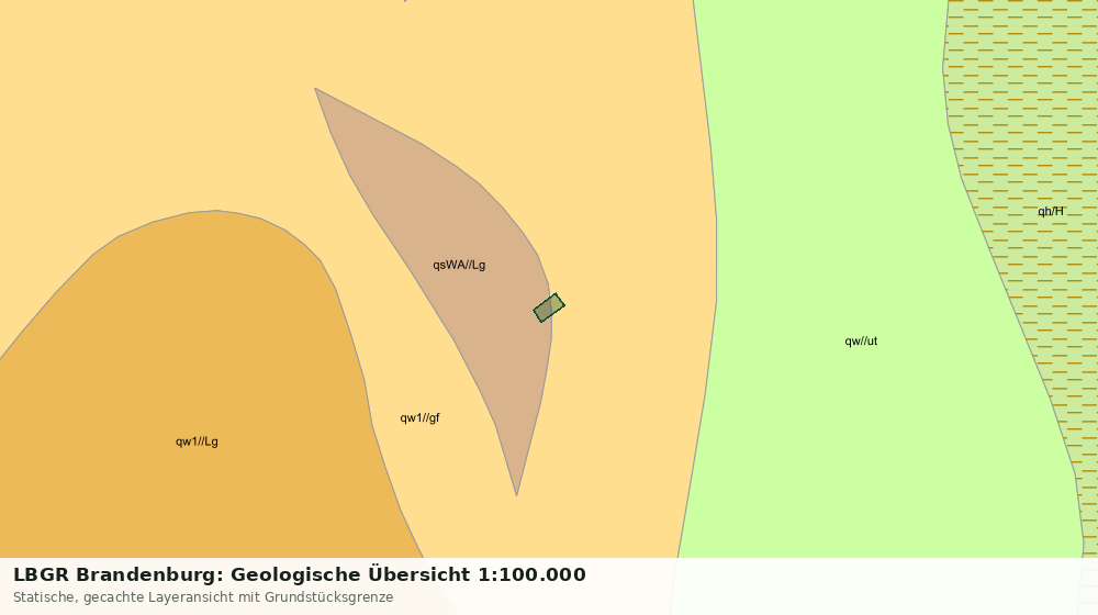 Statische Kartenansicht: LBGR Brandenburg: Geologische Übersicht 1:100.000