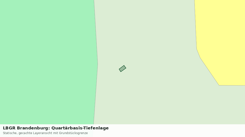 Statische Kartenansicht: LBGR Brandenburg: Quartärbasis-Tiefenlage