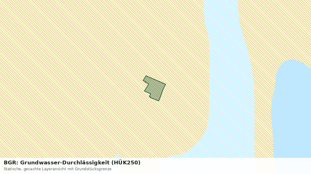 Statische Kartenansicht: BGR: Grundwasser-Durchlässigkeit (HÜK250)