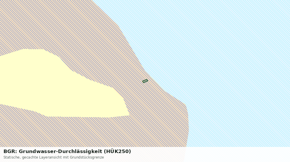 Statische Kartenansicht: BGR: Grundwasser-Durchlässigkeit (HÜK250)