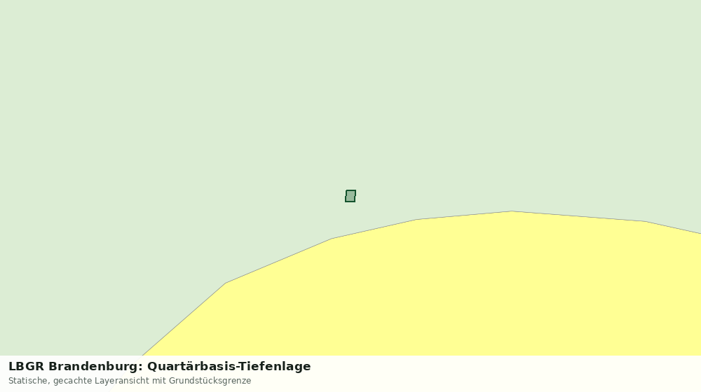 Statische Kartenansicht: LBGR Brandenburg: Quartärbasis-Tiefenlage