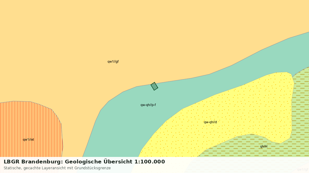 Statische Kartenansicht: LBGR Brandenburg: Geologische Übersicht 1:100.000